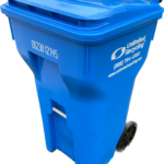 Blue Single Stream Recycling Bin 150x150